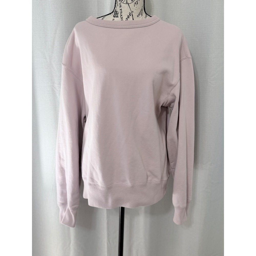 Uniqlo U Womens Pink Crew Neck Sweatshirt 100% Cotton Medium